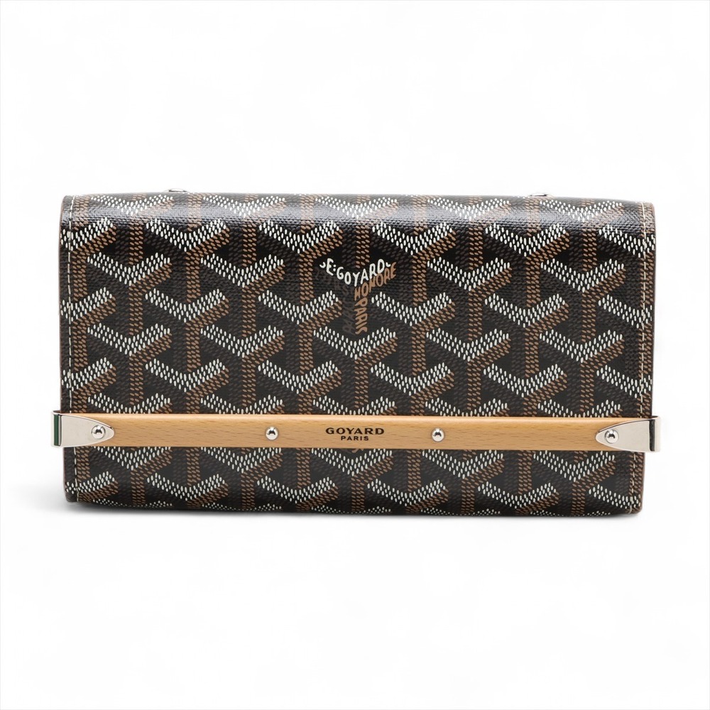 Goyard Leather Pouch Brown Monte Carlo